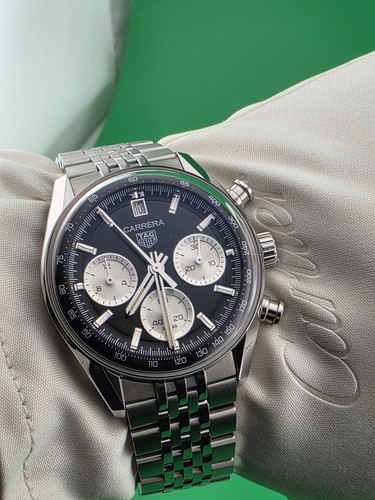 Tag Heuer CBS2210.BA0048 Carrera Chronograph 39mm Glass Box 80h power  reserve.