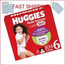 Huggies Size 6 Baby Diapers, Little Movers HuggFit 360  Baby Diapers with 360  W