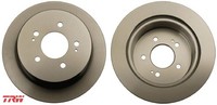 2X Bremsscheibe TRW DF4986S 2 Bremsscheiben Hinterachse Hinten FüR Hyundai