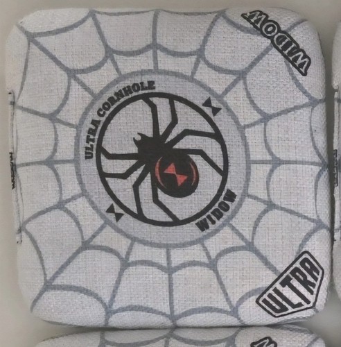Series 1 Pre ACL stamp ULTRA WIDOW's Pro Cornhole Bags Set of 4 RARE 2019 WHITE