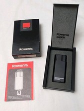 Rowenta Feuerzeug Gasfeuerzeug Saphir Schwarz Matt 80er Jahre OVP & Gebrauchsan.
