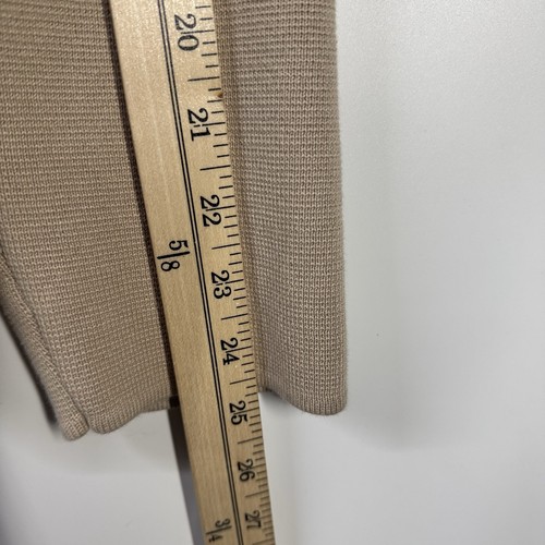 Blazer maglione Talbots colletto dentellato XL marrone neutro senza tempo classico a strati - Foto 5 di 8