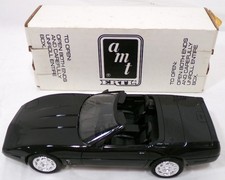 Vintage 1995 Ertl 6655 1995 Black Corvette Convertible Plastic Car Unused in Box