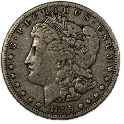 1885 S San Francisco Morgan Silver Dollar $1 Extremely Fine XF+