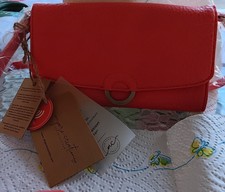 Ampere Creations Hibbiscus Crossbody Purse Vegan Leather New