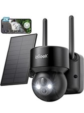 ieGeek Outdoor 2K 360° PTZ Solar Security Camera Wireless Home WiFi Battery CCTV