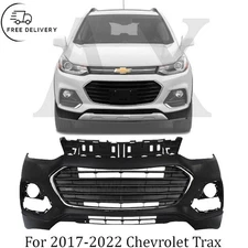 Front Bumper Cover Fascia & Lower Grille Kit For 2017-2022 Chevrolet Trax
