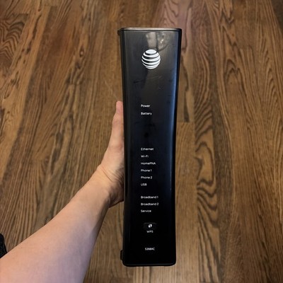 AT&T U-Verse 5268ACFXN DSL & Cable Wireless Wifi Modem Router + AC Adapter