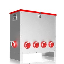 10 Ports Automatic Chicken Feeder 85 Pounds Large Gravity Fed Chicken Feeder ...