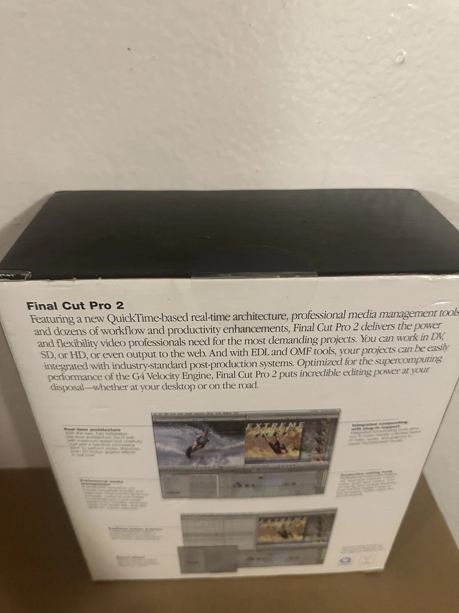 Apple Final Cut Pro 2 venta al por menor (M8179Z/A) nuevo (sellado) envío rápido