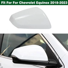Passenger Side Mirror Cover Shell Cap White For Chevrolet Equinox SUV 2018-2024