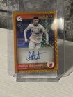 2025 Topps Merlin UCC Andrija Maksimovic Orange Mojo Autograph 8/25