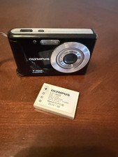 Olympus T100 12MP Digital Camera Black LI-80B Battery