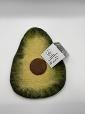Handmade Felt Avocado Trivet From Nepal
