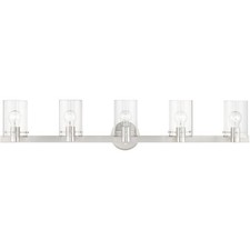 Livex Lighting 17235-91 Munich Bathroom Vanity Light Brushed Nickel