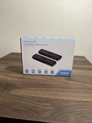 Wireless HD Transmitter Receiver Kit CHD04-HD-TX/RX New, Open Box