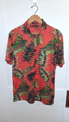 BAD BIRDIE - Tulum Palm Polo Shirt Men's Large 