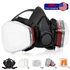 16in1 Half Face Gas Mask Respirator Safety Protect Painters Respirator for 6200