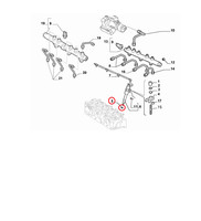 Dichtung Injektor Fiat Punto - Lancia Musa Original 46518716