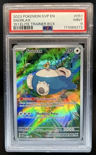 2023-25 Pokemon SV Black Star Promos - SVP EN Snorlax #051 PSA 9