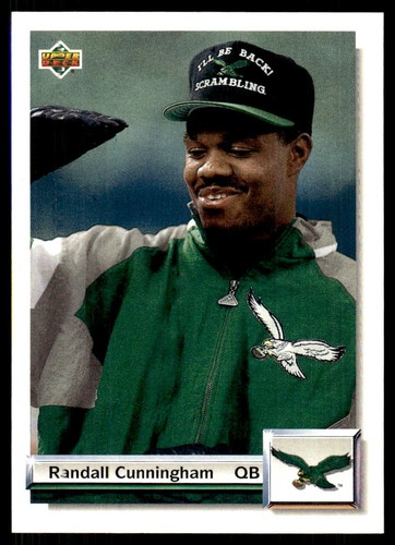 Randall Cunningham #G35 1992 Upper Deck Gold card