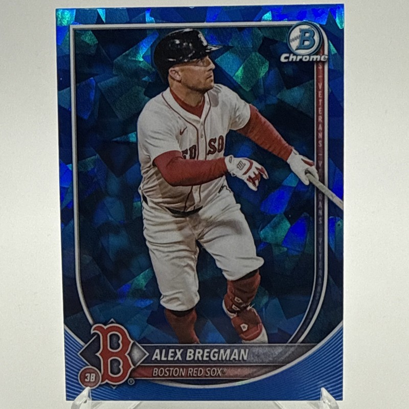 2025 Bowman Chrome Sapphire Alex Bregman Boston Red Sox #15 MINT Chicago Cubs