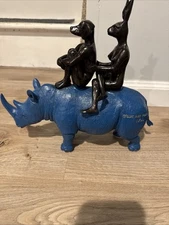 Gillie And Marc They Spent Their Lives Saving Rhinos Bronze Sculpture