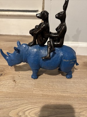 Gillie And Marc They Spent Their Lives Saving Rhinos Bronze Sculpture