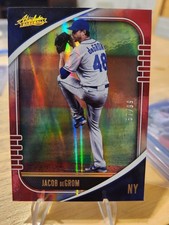 2021 Panini Absolute Spectrum Red #/99 Jacob deGrom #19 4l3