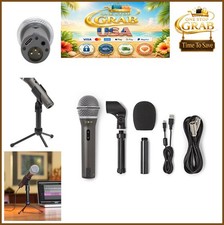 Dynamic Handheld Microphone USB-C XLR Computer Recording Podcast Kit Stand