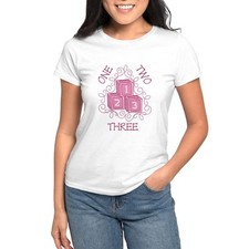 CafePress One Two Three Women's T Shirt Women's T-Shirt 706315888 