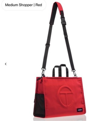 NWOT Telfar x Eastpak Collab Red Shopper Laptop Notebook Tote Shoulder Backpack