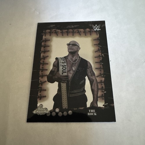 2025 Topps Chrome WWE Cactus Jack THE ROCK Famed Phantoms Insert Card - Bild 1 von 2