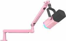 RGB Gaming XLR Microphone  Boom Arm Bundle for Streaming  Podcasting