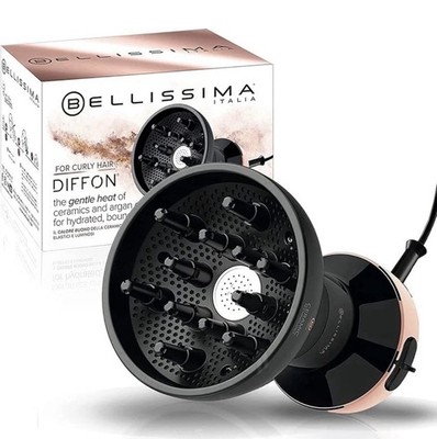 Bellissima Diffon Ceramic Diffuser Hair Dryer for Curly Hair - 2-in-1 Blow Dryer