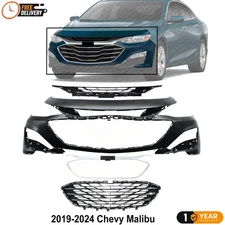 Front Bumper Cover & Grille Assembly For 2019-2024 Chevy Malibu