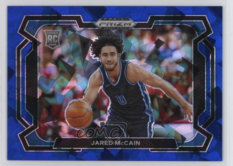 2024-25 Panini Prizm Draft Picks Blue Ice Variations 9/99 Jared McCain #35 13ql