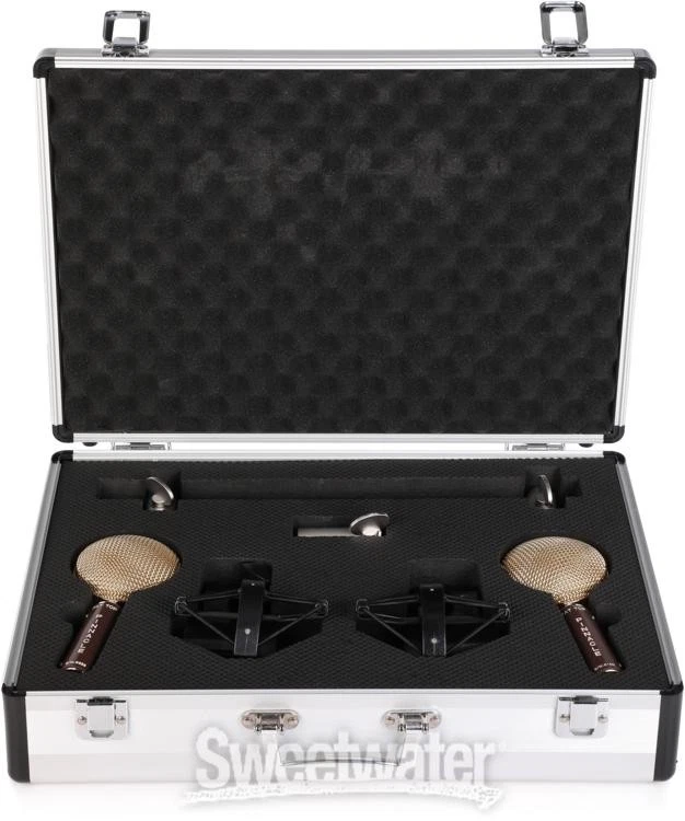 Pinnacle Microphones Fat Top Ribbon Microphone Stereo Pair - Brown - Image 3 of 4