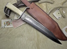BOWIE KNIFE  D-GUARD SABER  CIVIL WAR SECESSION CONFEDERATE ARMY CARBON FORGED