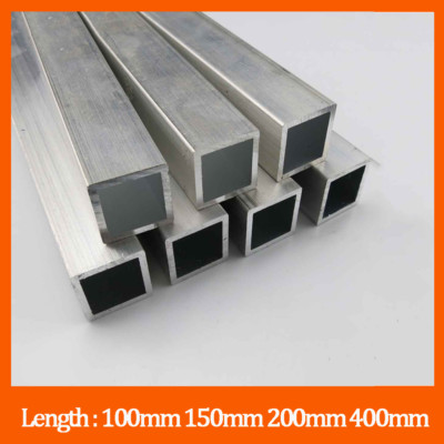 10x10mm 20x20mm Aluminium Square Box Section Tube 100mm 150mm 200mm ...