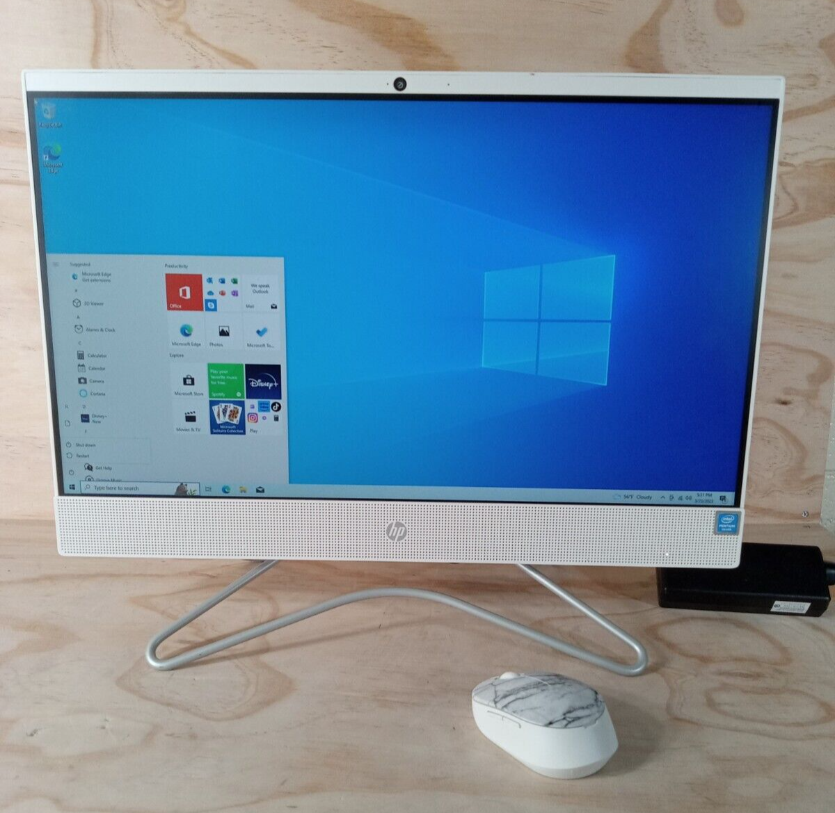 HP 22-dd0123w 22 All-in-One PC, Pentium J, 8GB RAM, 1Tb HDD, see