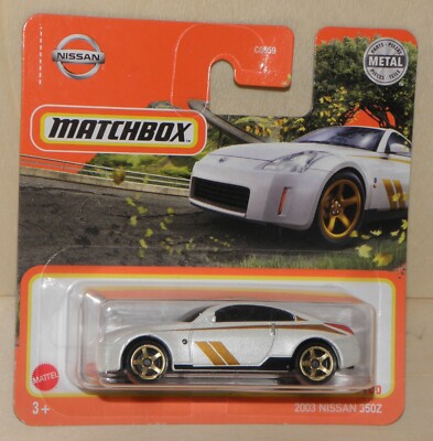 2021 Matchbox  2003 NISSAN 350Z weiß + goldene Streifen MBX # 75/100 GXM93 NEU