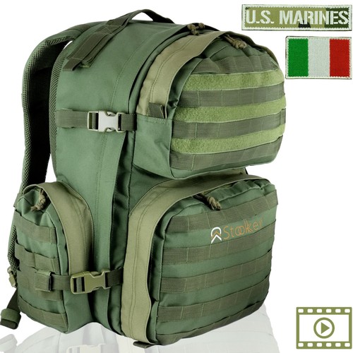 Zaino Militare Tattico D'assalto Esercito IT 40 Litri per Escurasioni  Campeggio | eBay