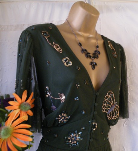 👗 ****MONSOON PRE-OWNED "KYLIE GREEN" DRESS SIZE 20****👗