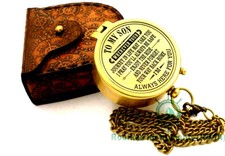 Brass Compass With Case/ Gift for Son/ to My Son Gift/ Dad to Son Gift,,