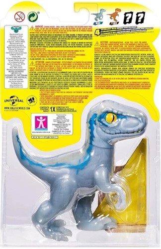 Heroes of Goo Jit Zu Jurassic World Stretch Heroes Blue Velociraptor Dinosaur - Picture 2 of 3