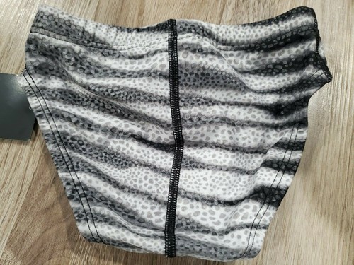 Nike Boys Youth Swim Size 22 XS 6-7 Foil Skin Brief Gray Suit Print Animal - Picture 2 of 3