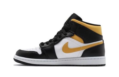 Air Jordan 1 Mid 'Black University Gold' - Picture 3 of 5