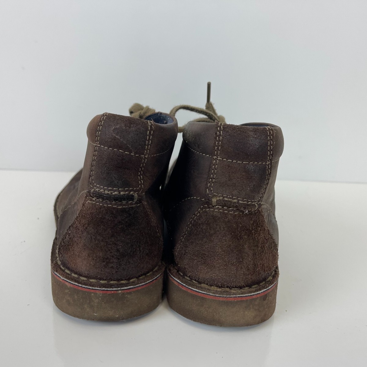 Clarks Vargo Apron Chukka Boots Mens Size 11 Brown Leather 