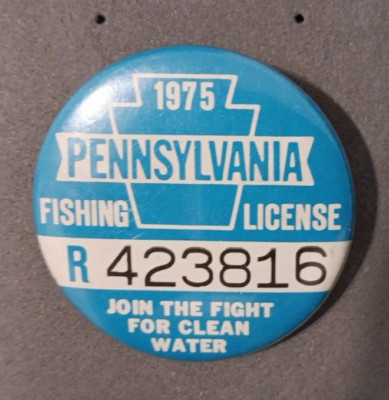 Pennsylvanie USA Ancien Permis De Pêche Touristique De